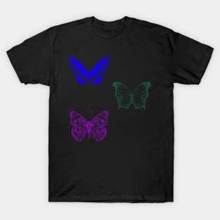 Glowing butterfly’s goth y2k style design T-Shirt